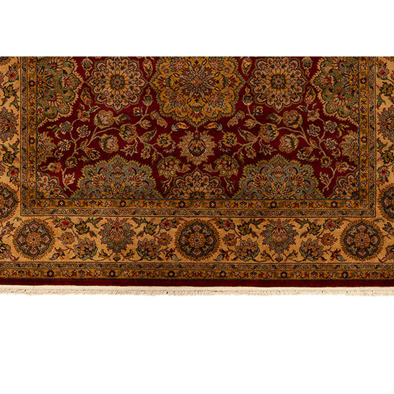 Wool Oriental Area Rug in Gold