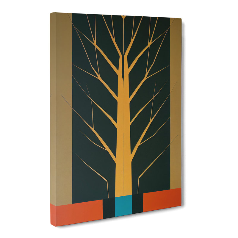 Oak Tree Suprematism - Wrapped Canvas, 60cm H x 40cm W x 3cm D
