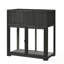 Banc de rempotage en bois avec 2 portes et roulettes-415381679