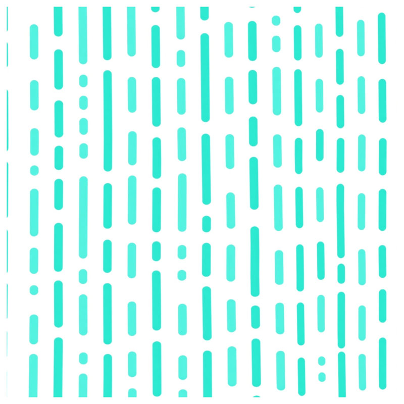 Couvre-lit matelassé à lignes verticales turquoise, Twin