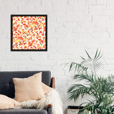 «Abstract Petals Orange» par Ninola Design - reproduction d'art