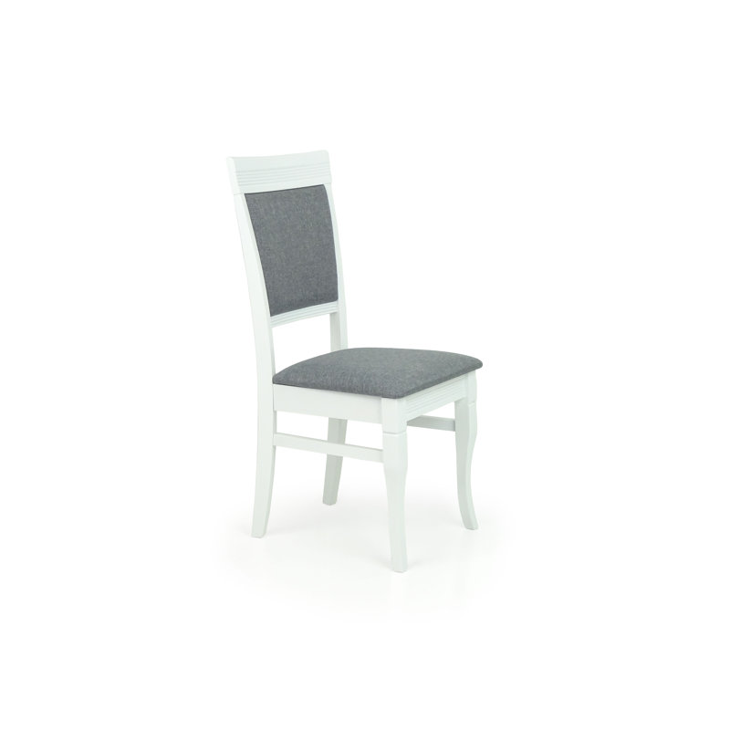 Chaise d'appoint Lyndell, Gris clair / blanc