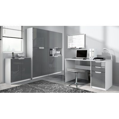 Mazeppa 3 Piece Writing Desk Office Set