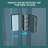 36"W X 72"H Fold Frameless Shower Door With Tempered Glass-114019103