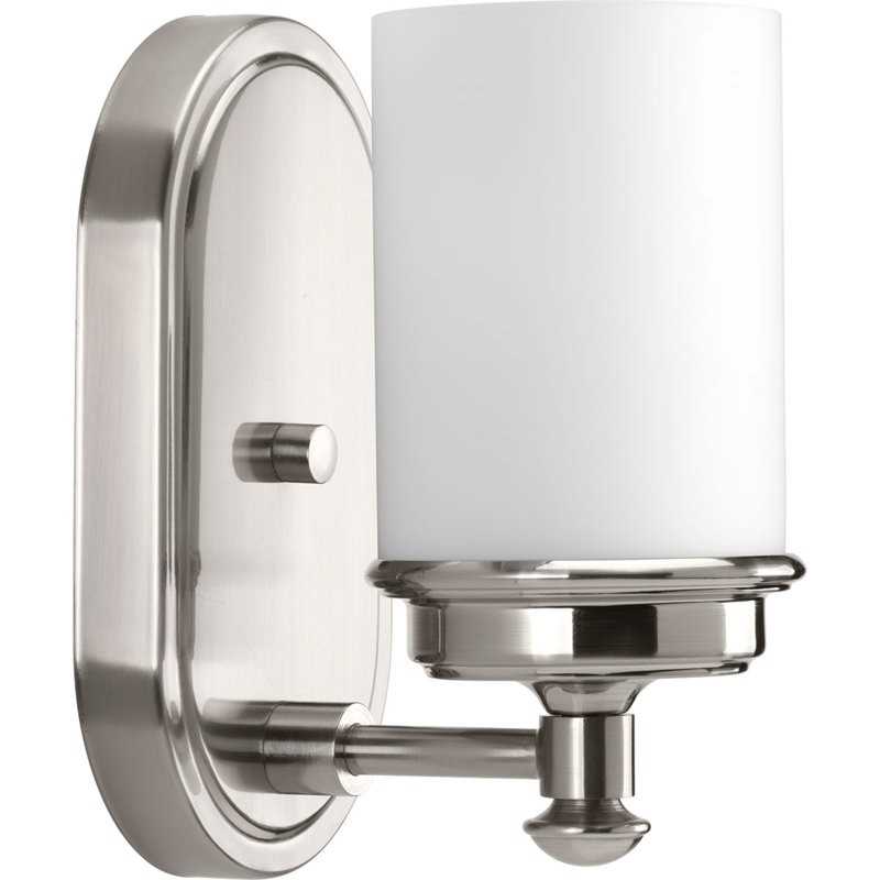 Azairah Dimmable Bath Sconce, Brushed Nickel