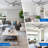  72" Large Silver Modern Ceiling Fan with Dimmable LED Lights and Remote, Quiet DC Motor 6 Fan Speed-393610239