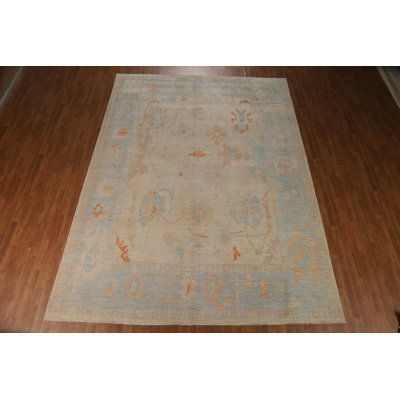 Vegetable Dye Oushak Turkish Area Rug 9x12