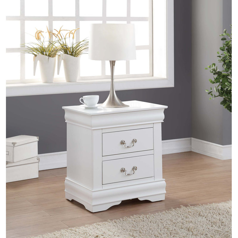 Table de chevet fonctionnelle, Blanc