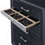 Commode au design moderne avec finition noire