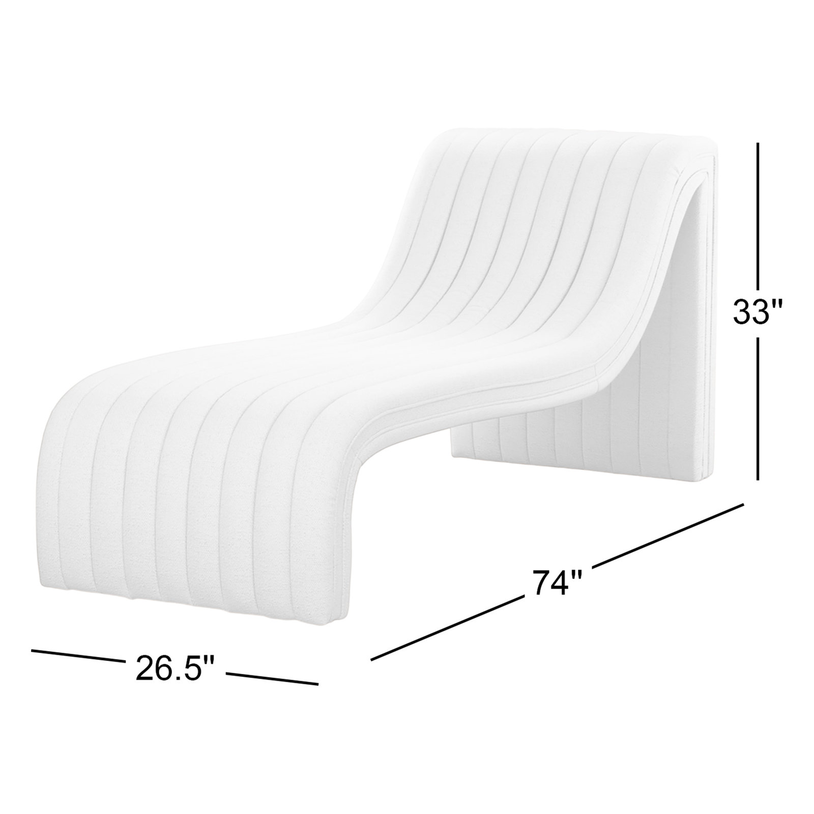 Brandt Upholstered Chaise Lounge, Dover Crescent