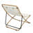2-Pieces Outdoor Folding Chair, Rattan-Wrapped Patio Chair with Adjustable Backrest, Thick Cushion, and Detachable Headrest-1464102855