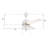 Flint 52" Ceiling Fan with pull chains,Light Kit Included,Work with stable and silent motor