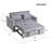3 in 1 Convertible Sleeper Sofa Bed, Modern Pull Out Couch Bed, Adjustable Backrest, Velvet Loveseat Futon Sofa with Pillows & Pockets for Living Room Apartment-1200381682