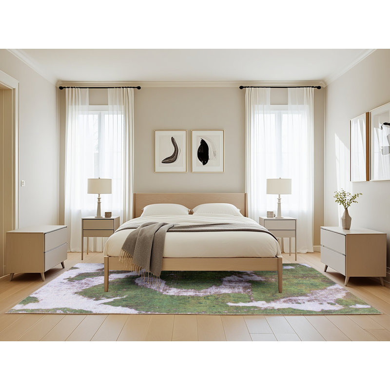 Abstract Indoor Rug, Rectangle 5' x 8'