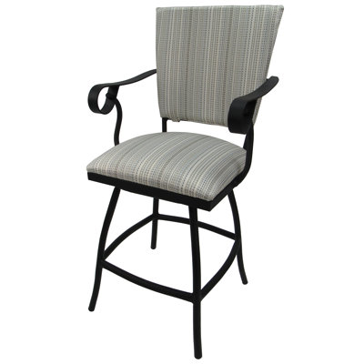 Darin Metal Outdoor Patio Stool
