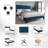 Cheneka Upholstered Unfinished Platform Bed-630760809-630760808
