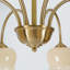 Lustre en laiton brossé 6 lumières pour salle à manger