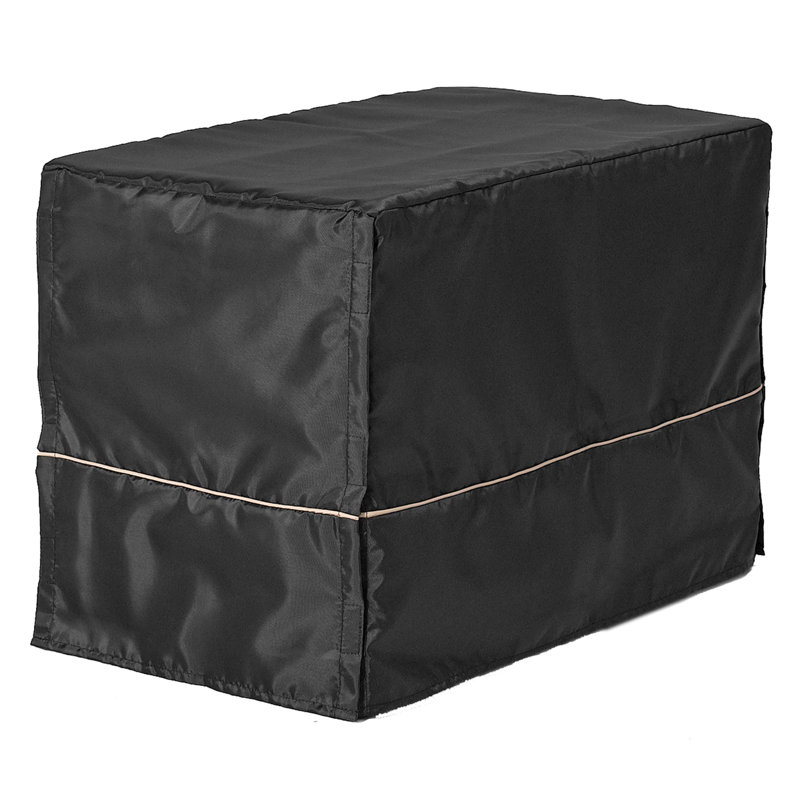 Black Polyester 22-Inch Dog Crate Cover