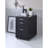 Black High Gloss & Chrome Finish Cabinet