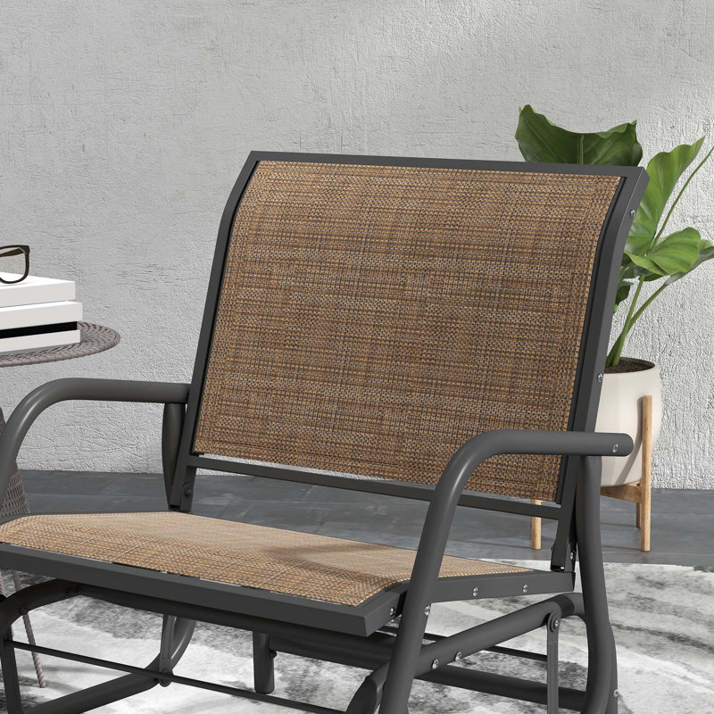 Ensemble de 2 fauteuils oscillants oscillants Outsunny