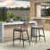 Idlir Aluminum Outdoor 28.5'' Bar Stool with Cushion