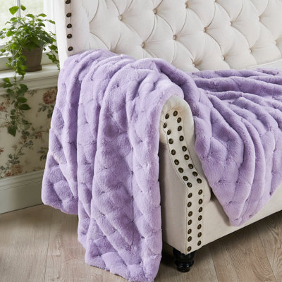 CloudNest Plush Faux Fur Throw Blanket