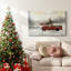 «Red Barn Winter», toile tendue avec châssis-968701445