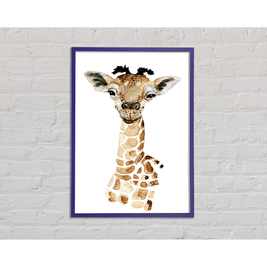 Giraffe Beauty - Einzelner Bilderrahmen Kunstdrucke