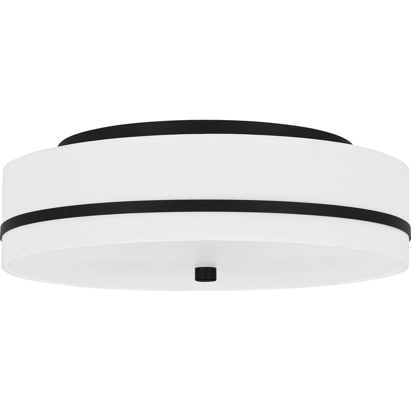 Belotte 3-Light Flush Mount Light, Matte Black