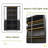 76.75'' Tall Display Cabinet, With Glass Doors And LED Lights-219703239