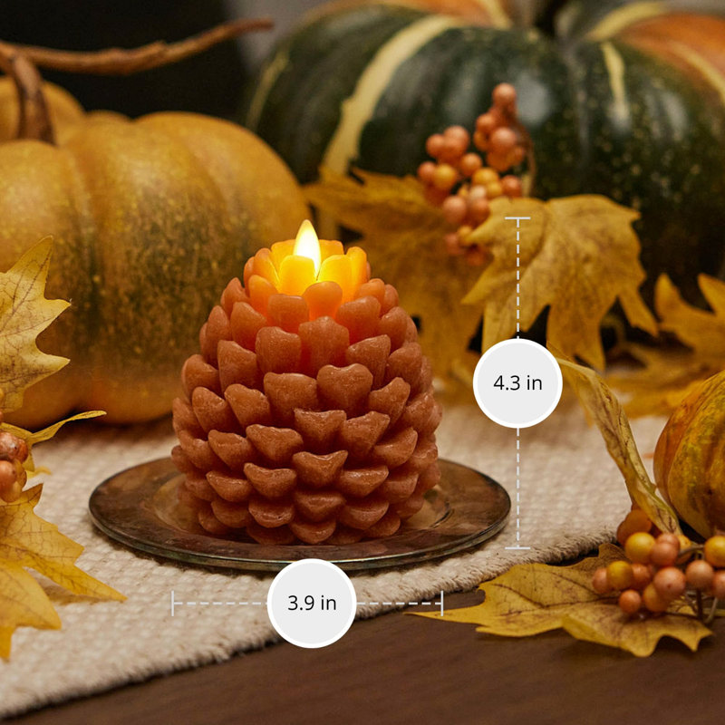 Pinecone Flameless Candle