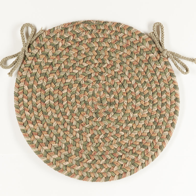 Coussin de chaise d'intérieur Bar Harbor, Vert / Gris