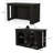 55.12" Kitchen Island with 2-Tier Storage Shelves for Kitchen