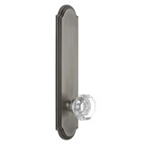 Grandeur Arc Tall Plate Privacy with Chambord Crystal Door Knob