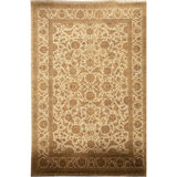 Wool Oriental Area Rug in Ivory