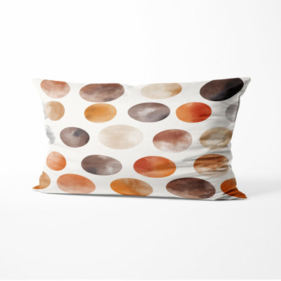 Geometric Decorative Cushion - Yelorange Boho Circle Printed Throw Pillow