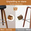 ALFORDSON 2x Bar Stools Swivel Padded Backrest Dining Kitchen Chair