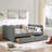 Gingham Daybed Storage Drawers USB Port Wave Shaped-319670699-319670741