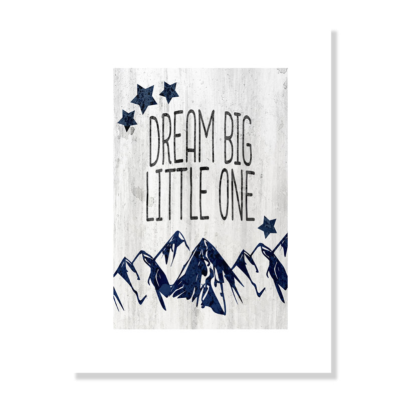 Adhésif décoratif «Dream Big Little One», H 40 po x l 28 po x P 1 po, Papier