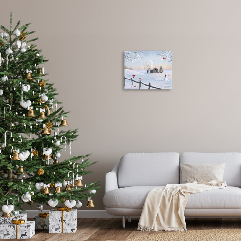 «Winter Wonderland Sunrise», art mural par Billy Jacobs, H 16 po x l 20 po