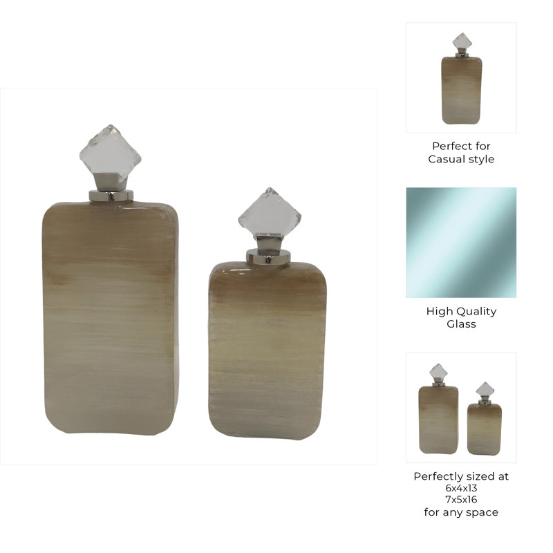 Laurier Handmade Glass Decorative Bottles