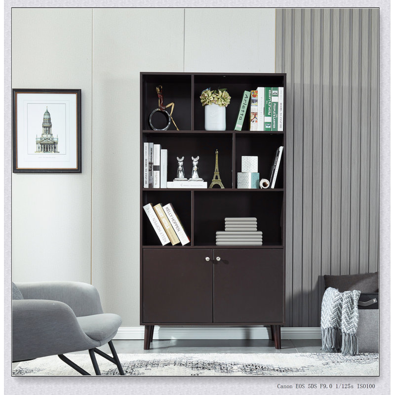 Bibliothèque, bibliothèque avec portes, Café