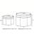 Set of 2 Flower-Shaped Velvet Storage Ottomans, Small & Large-1363265103