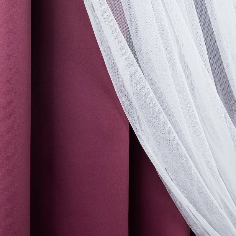 Blackout Curtain, Mulberry, 52" W x 96" L