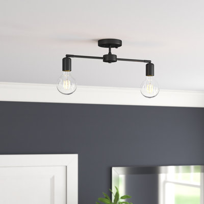 Plafonnier semi-encastré 21,5 po 2 lumières Hannigan