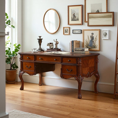 American style carved desk
