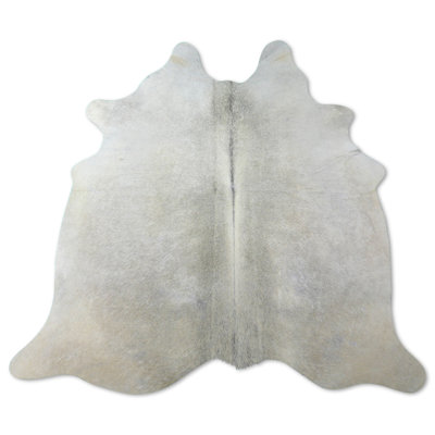 Tapis en cuir de vache gris Hult
