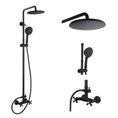 Brass Wall Mounted Outdoor Shower and Footwash Spout