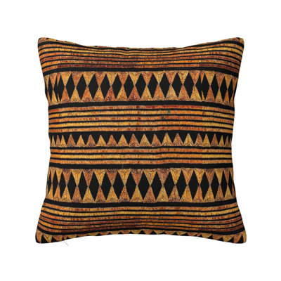 Gueye Geometric Square Throw Pillow Cover