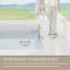 Meuble-lavabo flottant 42 po avec lavabo, meuble de rangement mural avec lavabo à surface solide et tiroirs à fermeture en douceur entièrement assemblés